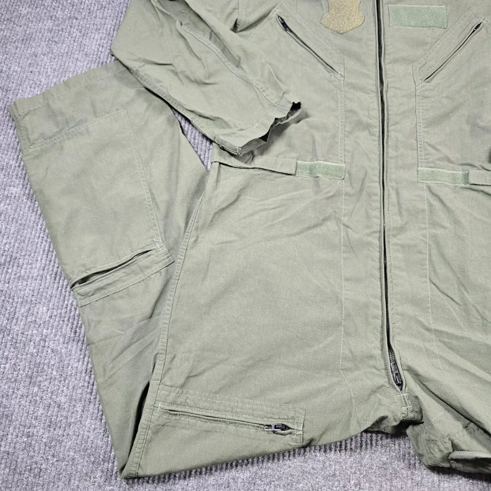 Barrier Wear CWU-27P‎ Coveralls Mens 46L Green Aramid Fire Resistant Military